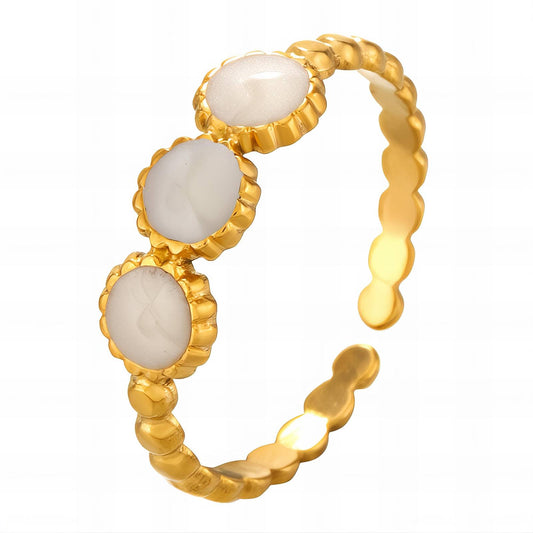 18K gold plated Stainless steel finger ring