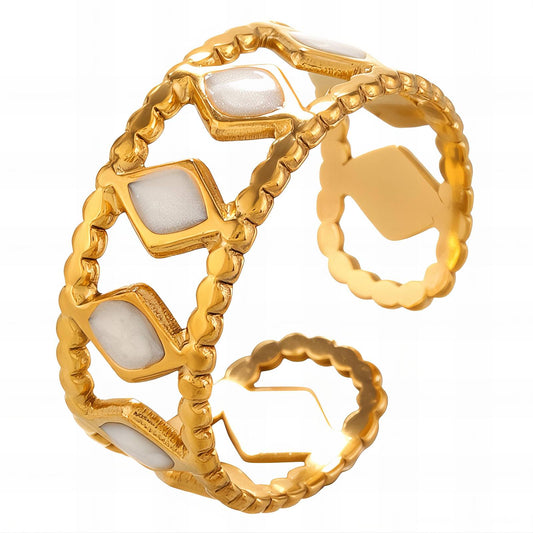 18K gold plated Stainless steel finger ring