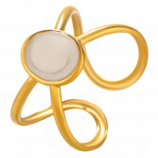 18K gold plated Stainless steel finger ring