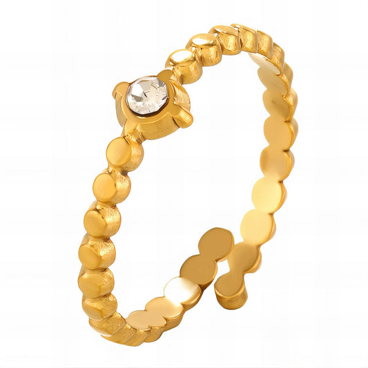 18K gold plated Stainless steel finger ring
