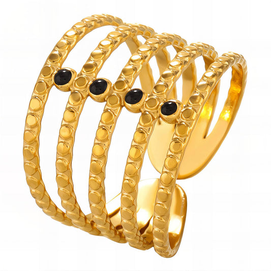 18K gold plated Stainless steel finger ring