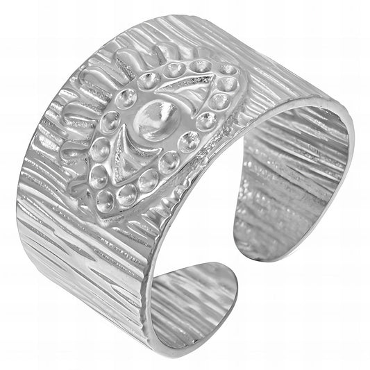 Stainless steel  Evil Eye finger ring