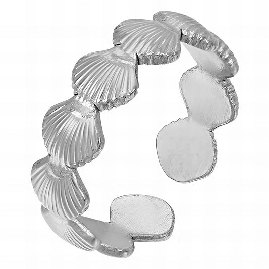 Stainless steel  Seashells finger ring