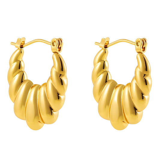 18K gold plated Stainless steel earrings