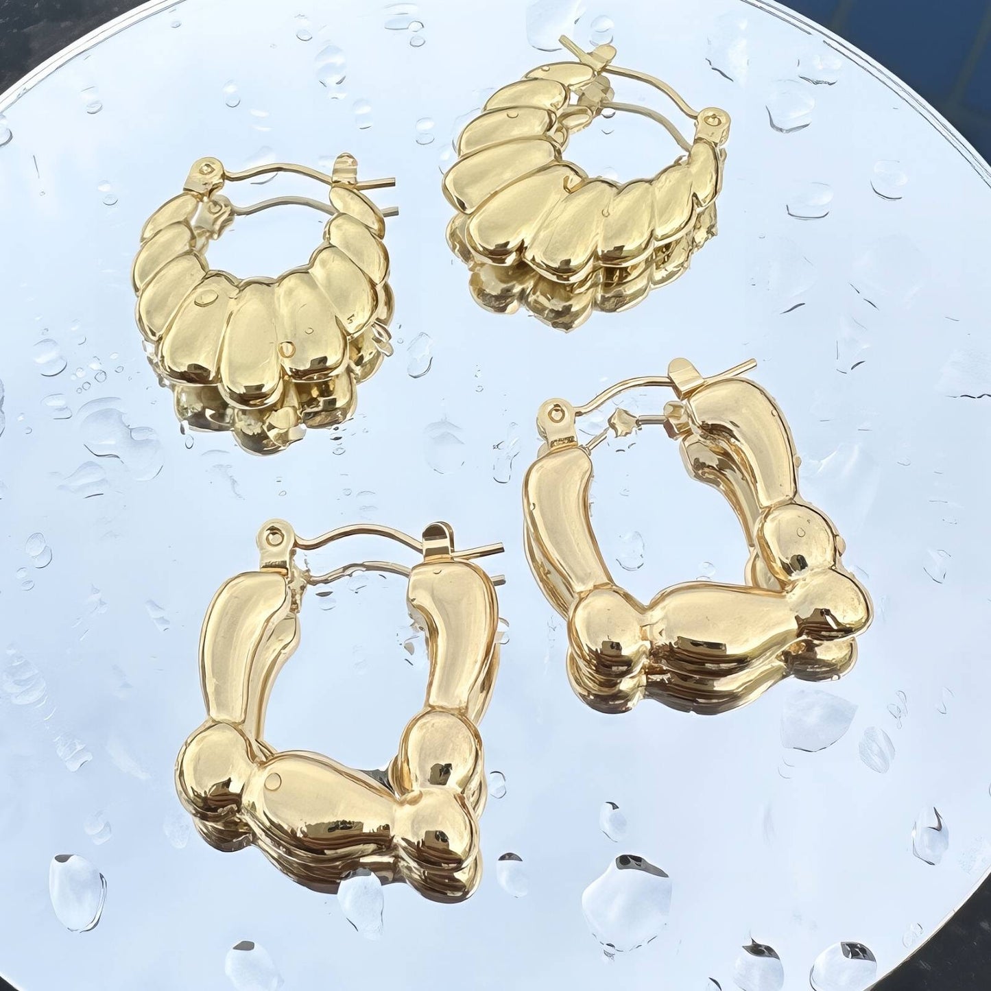 18K gold plated Stainless steel earrings