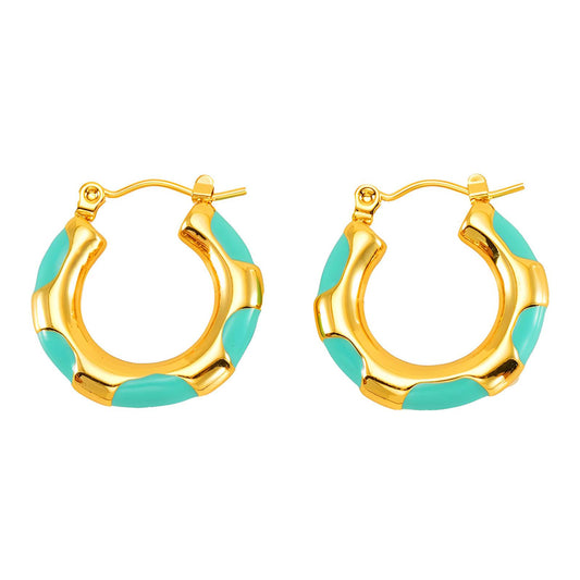 18K gold plated Stainless steel earrings