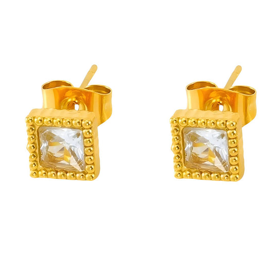 18K gold plated Stainless steel earrings