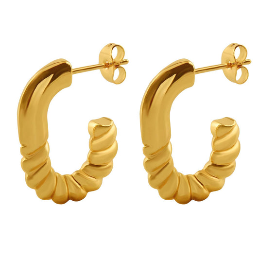 18K gold plated Stainless steel earrings