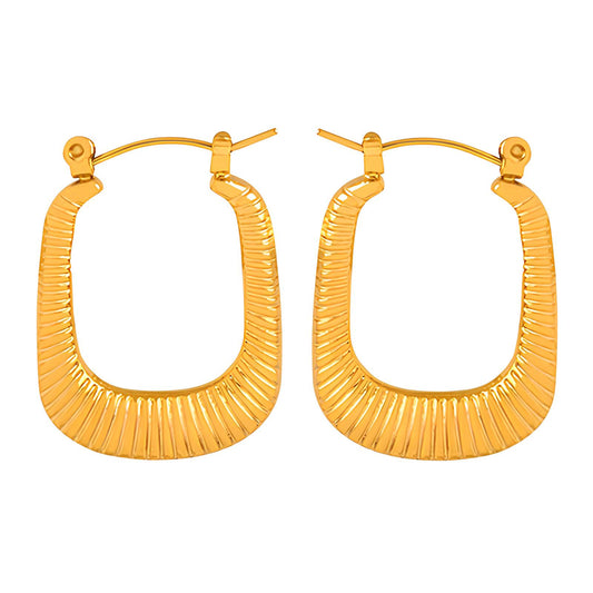 18K gold plated Stainless steel earrings