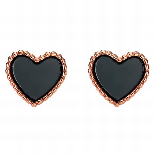 18K gold plated Stainless steel  Hearts earrings