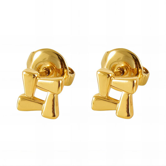 18K gold plated Stainless steel earrings