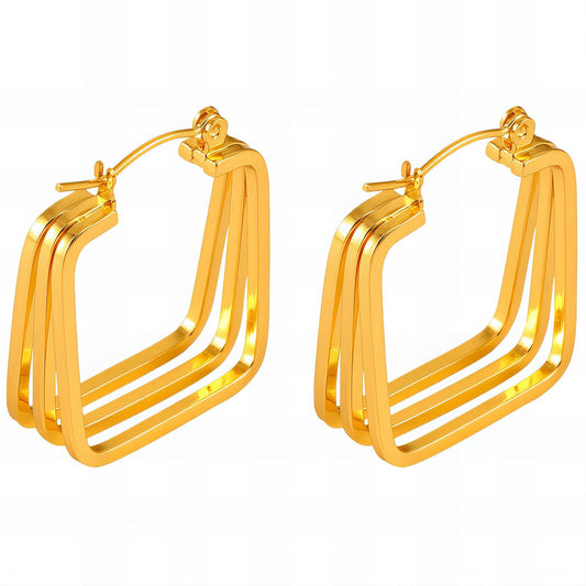 18K gold plated Stainless steel earrings