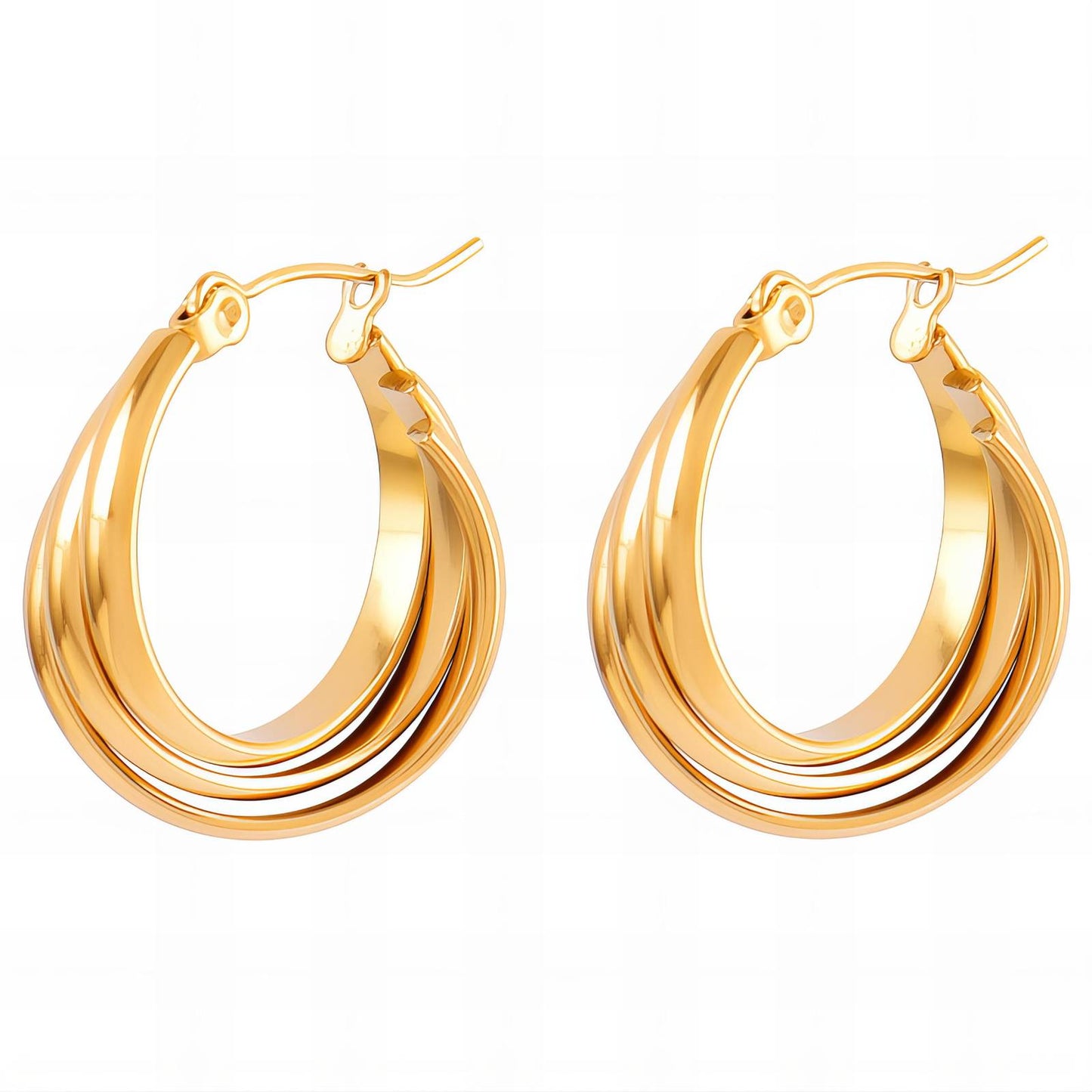 18K gold plated Stainless steel earrings