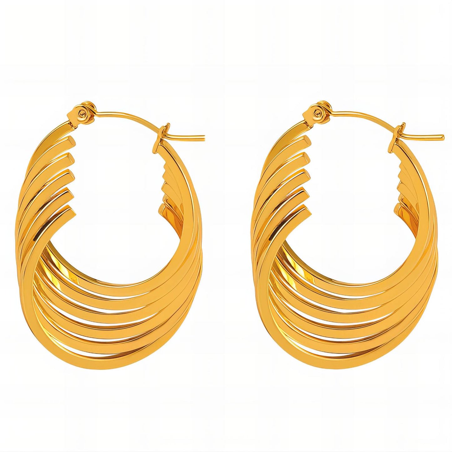 18K gold plated Stainless steel earrings
