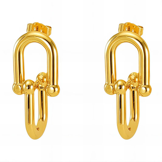 18K gold plated Stainless steel earrings