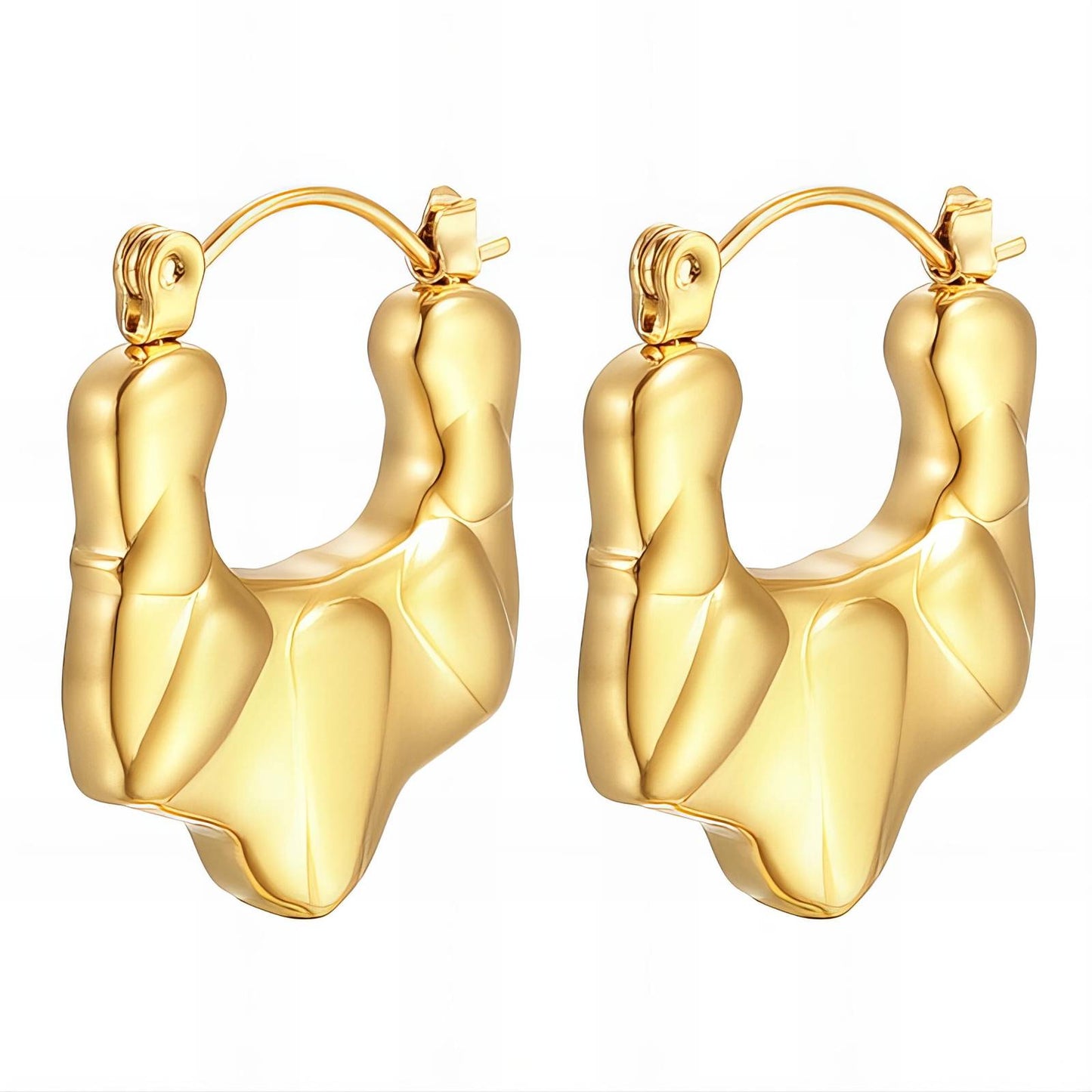 18K gold plated Stainless steel earrings