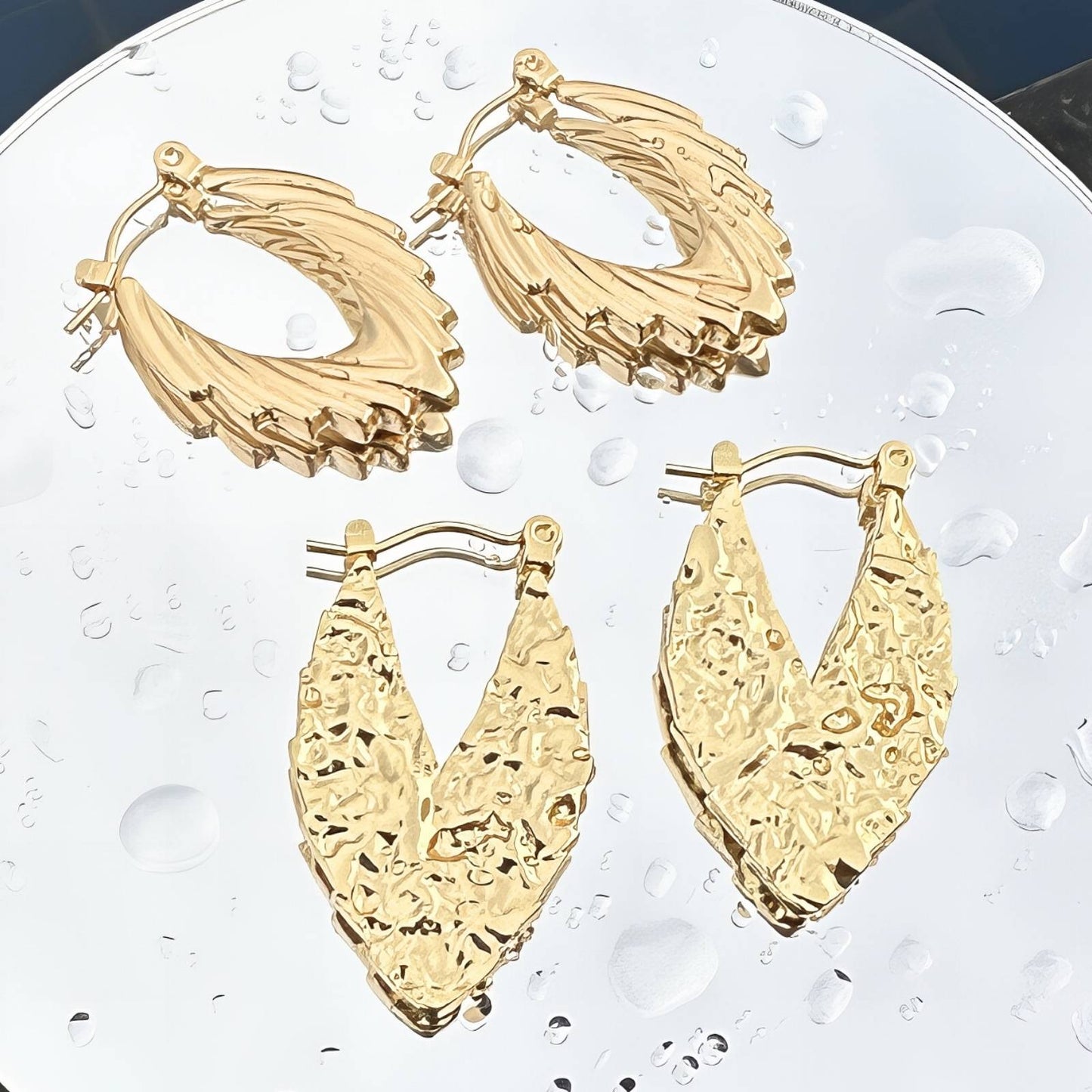 18K gold plated Stainless steel earrings