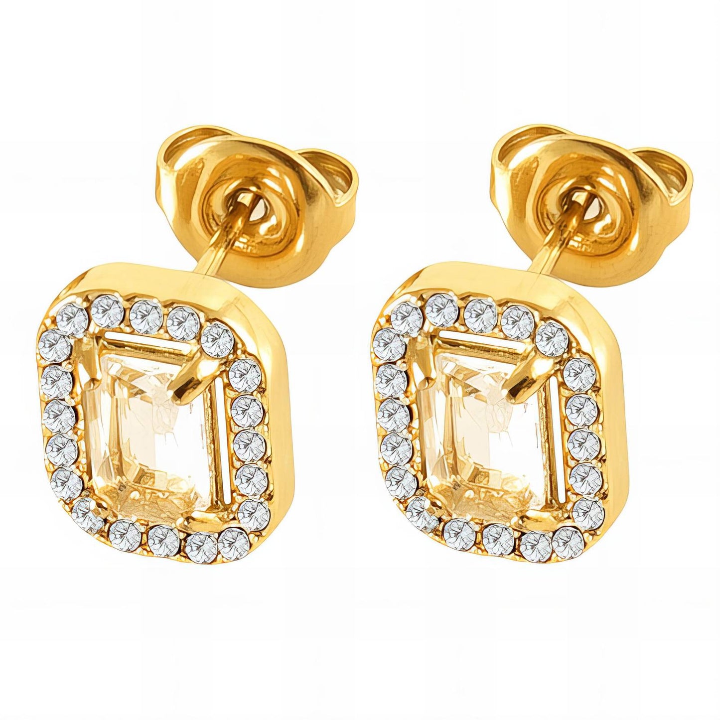 18K gold plated Stainless steel earrings