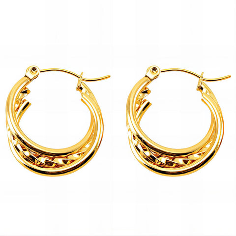 18K gold plated Stainless steel earrings