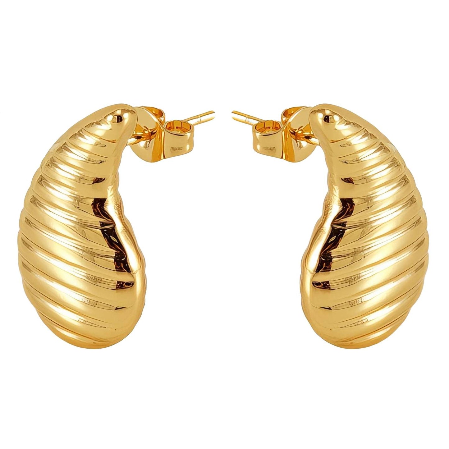 18K gold plated Stainless steel  Teardrops earrings