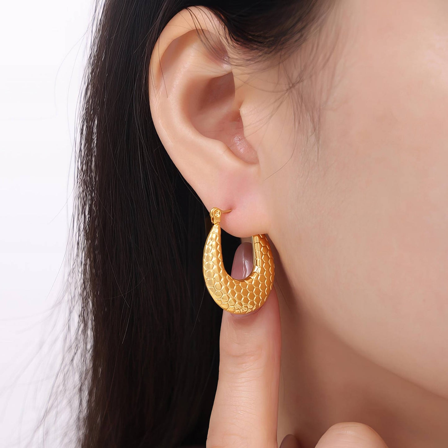 18K gold plated Stainless steel earrings