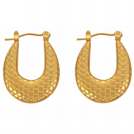 18K gold plated Stainless steel earrings