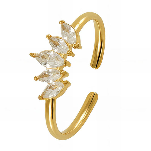 18K gold plated Stainless steel finger ring