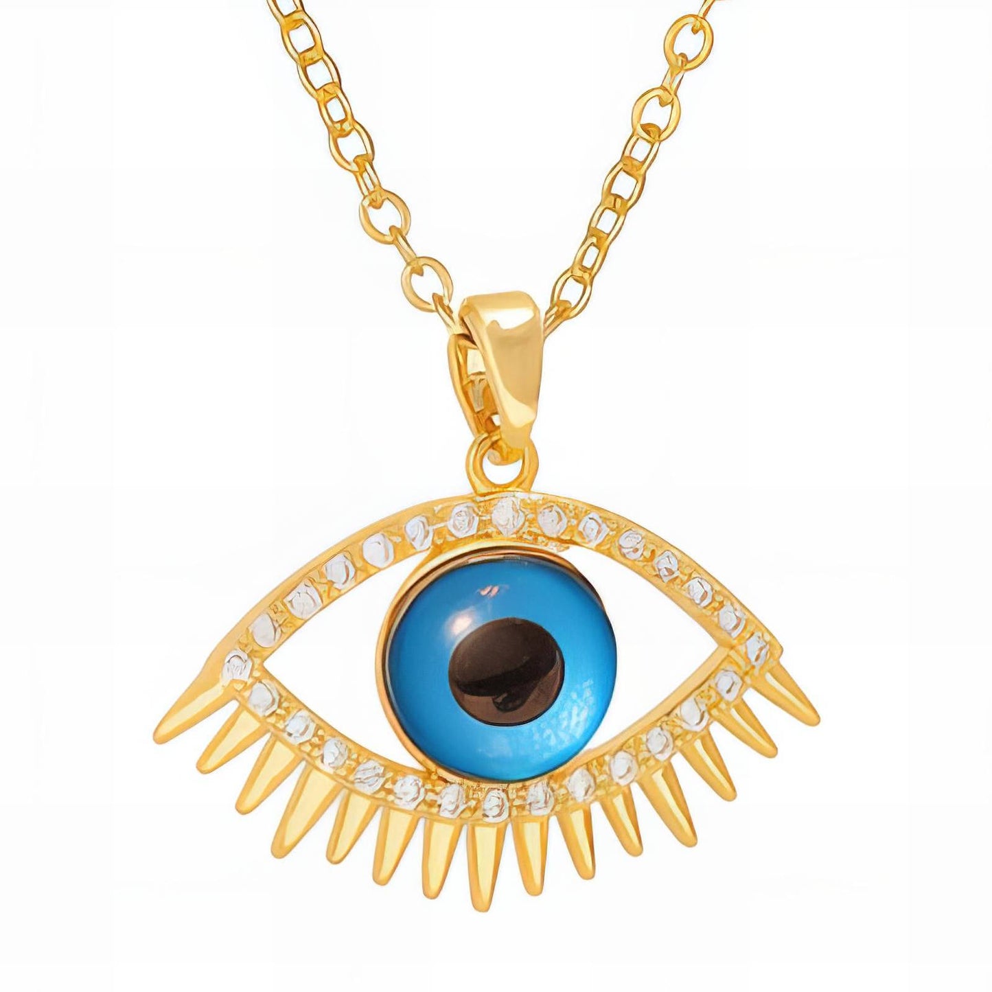 18K gold plated Stainless steel  Evil Eye necklace