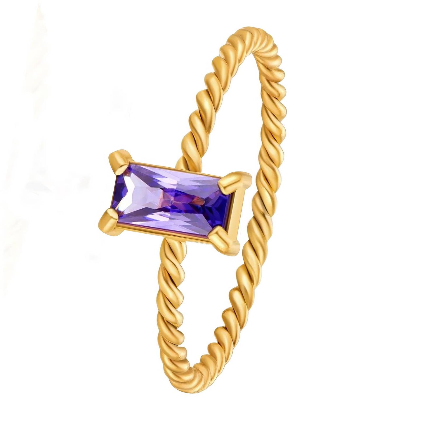 18K gold plated Stainless steel finger ring