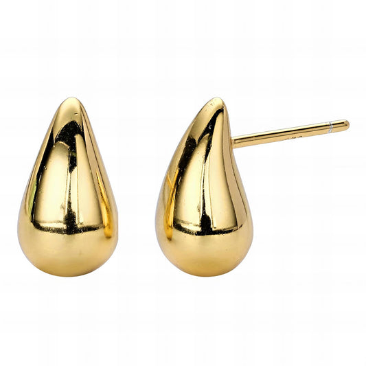 18K gold plated Stainless steel  Teardrops earrings