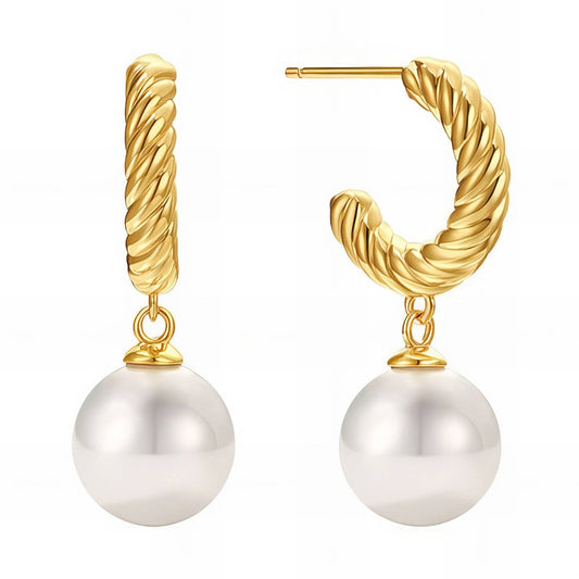 18K gold plated Stainless steel earrings