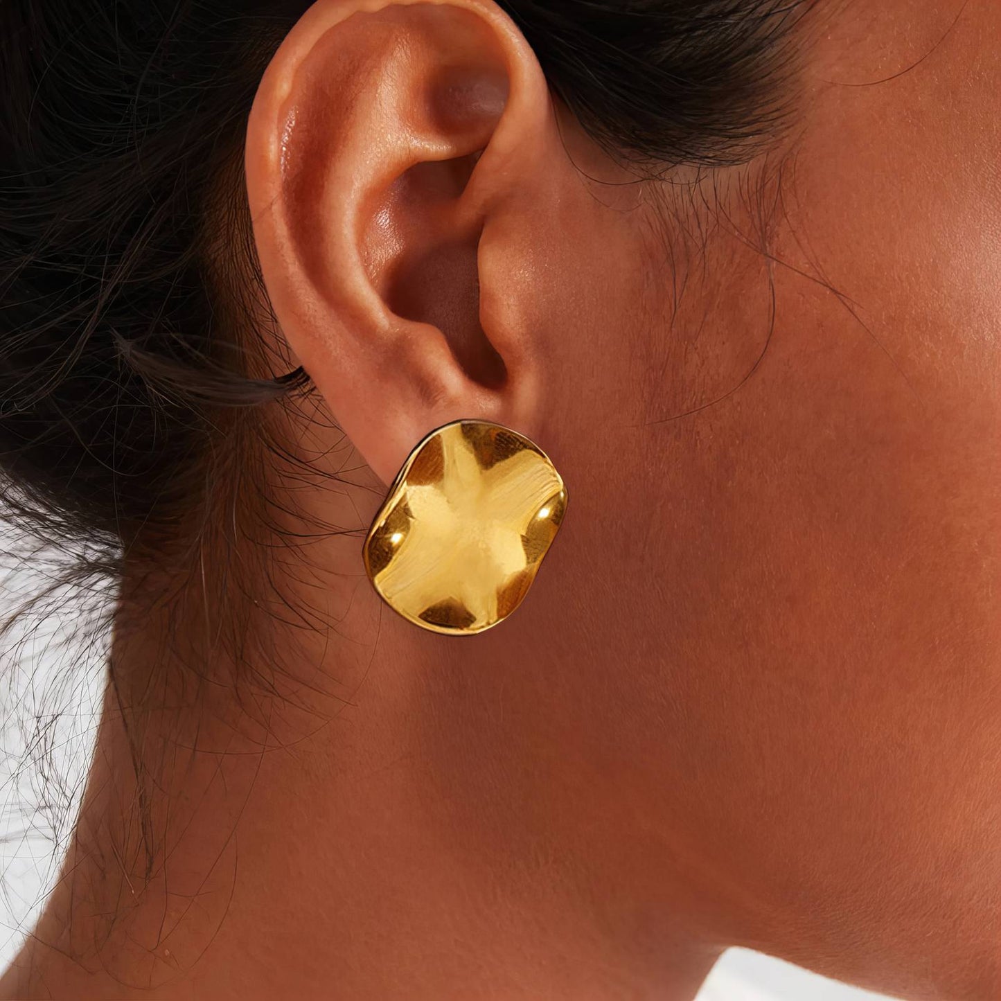 18K gold plated Stainless steel earrings