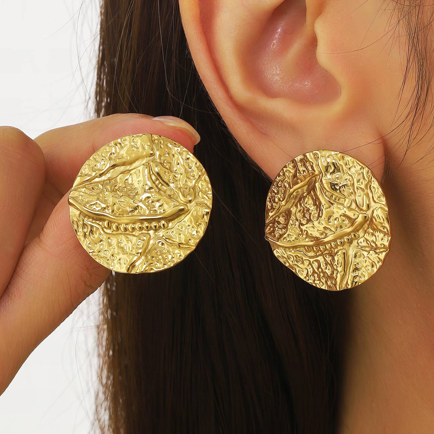 18K gold plated Stainless steel earrings