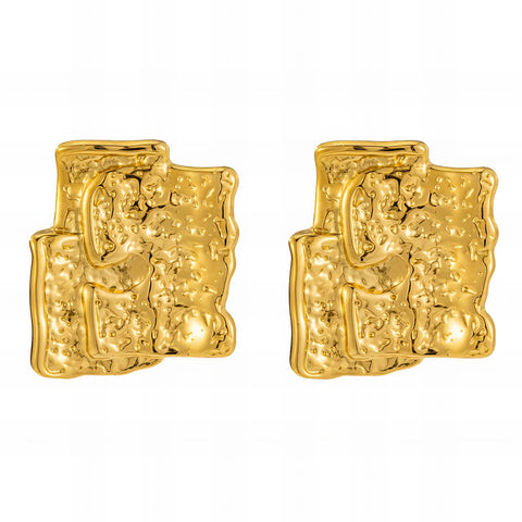 18K gold plated Stainless steel earrings