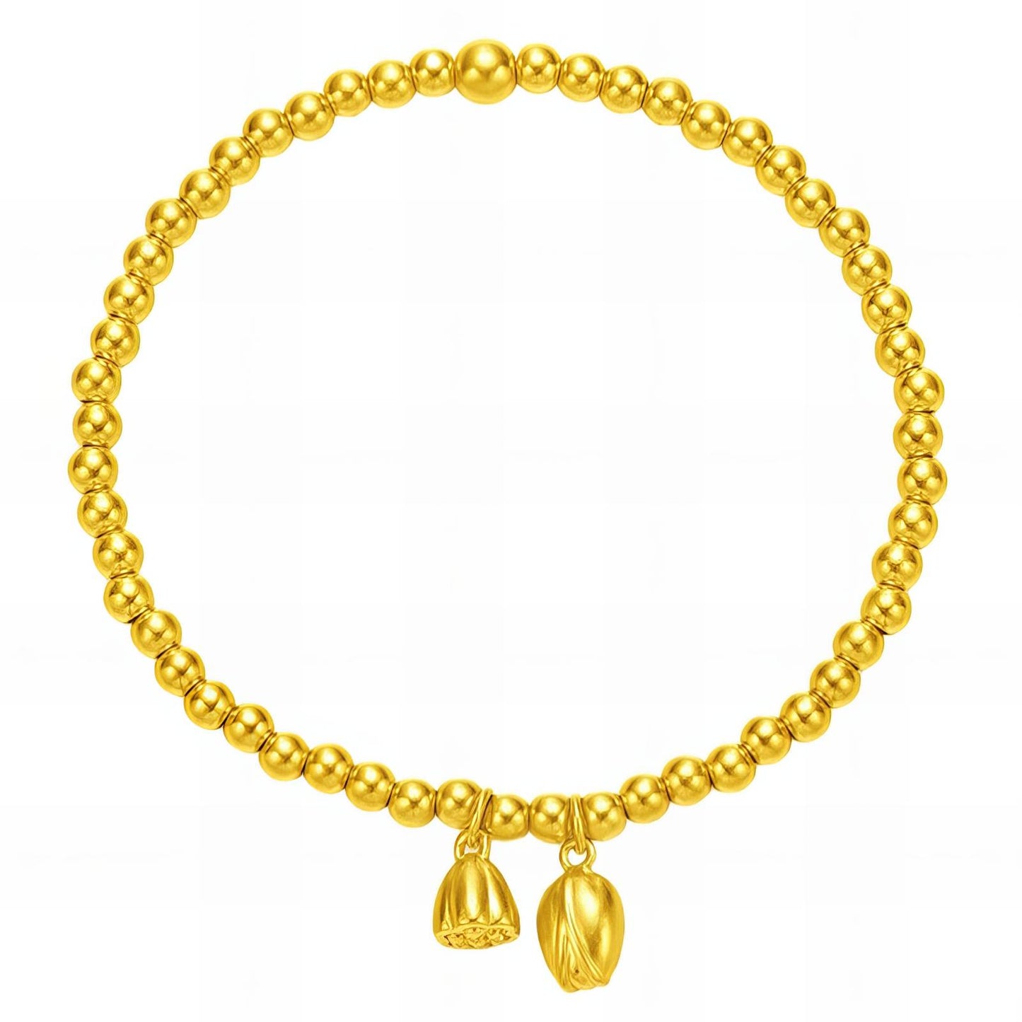 18K gold plated Stainless steel  Flowers bracelet