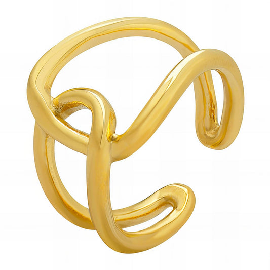 18K gold plated Stainless steel finger ring