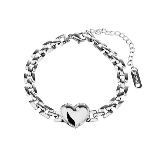 Stainless steel  Heart bracelet