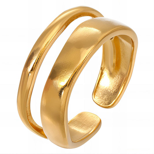 18K gold plated Stainless steel finger ring