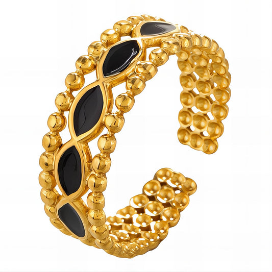18K gold plated Stainless steel finger ring