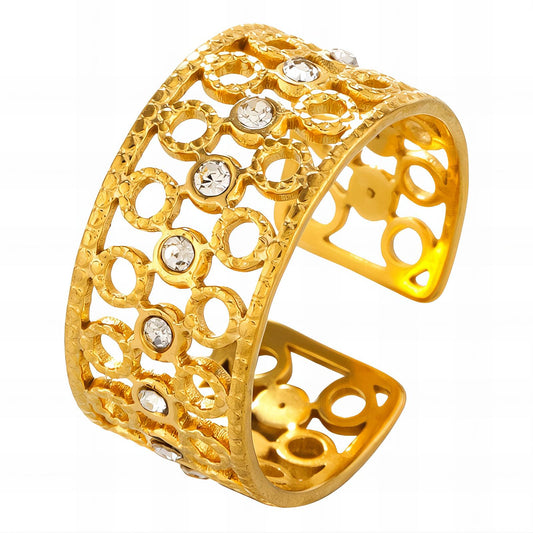 18K gold plated Stainless steel finger ring