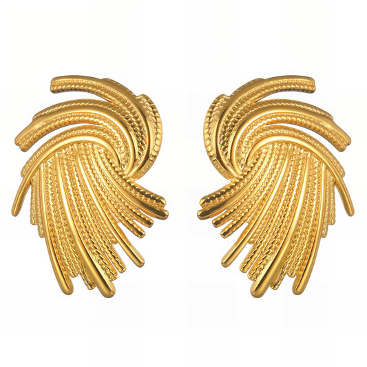 18K gold plated Stainless steel earrings
