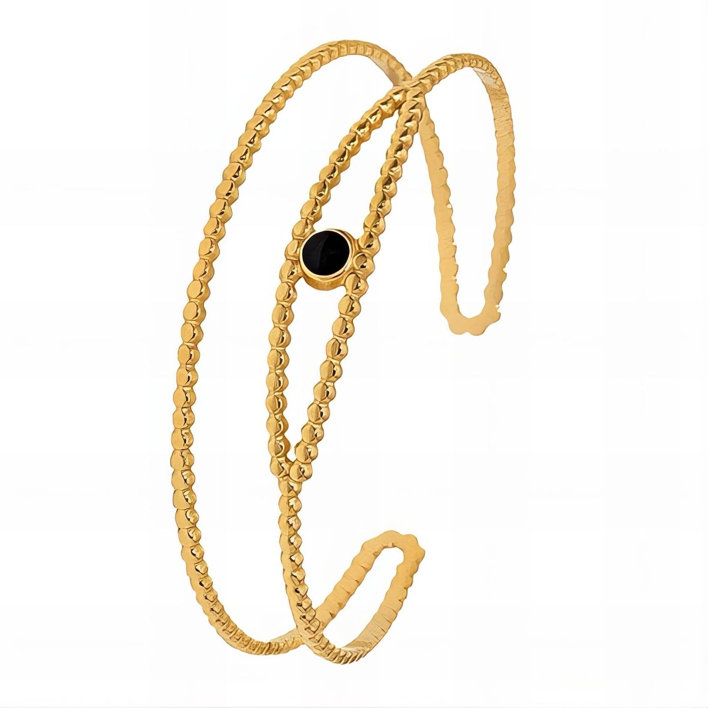 18K gold plated Stainless steel  Evil Eyes bracelet