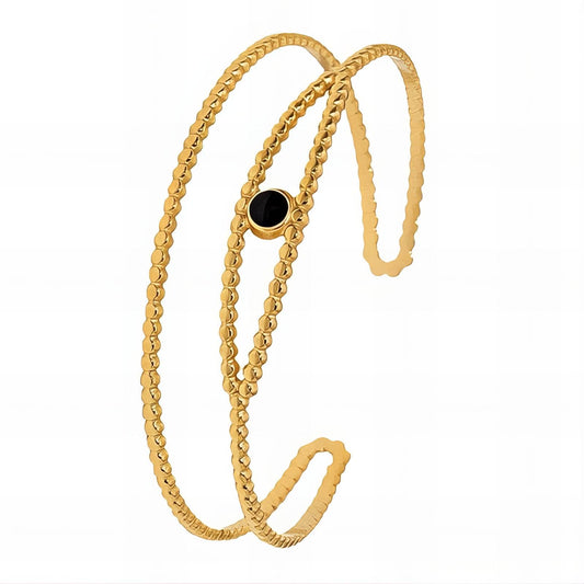 18K gold plated Stainless steel  Evil Eyes bracelet