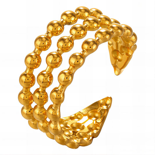 18K gold plated Stainless steel finger ring