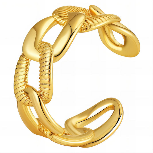 18K gold plated Stainless steel finger ring