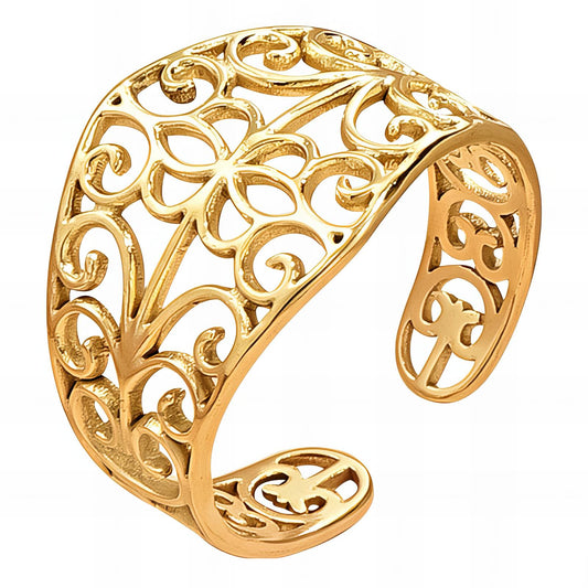 18K gold plated Stainless steel finger ring