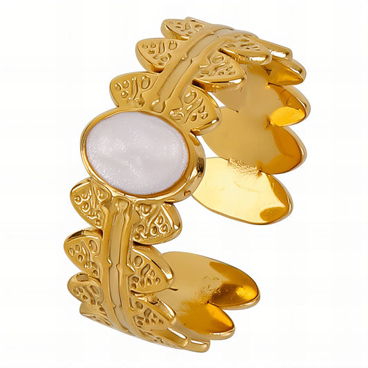 18K gold plated Stainless steel finger ring