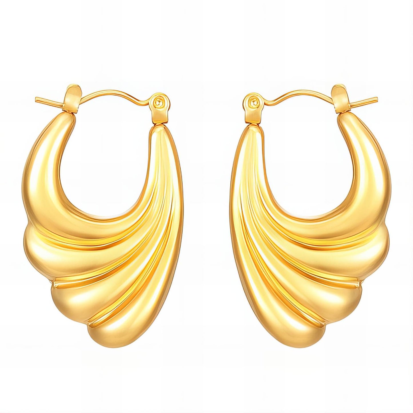 18K gold plated Stainless steel earrings
