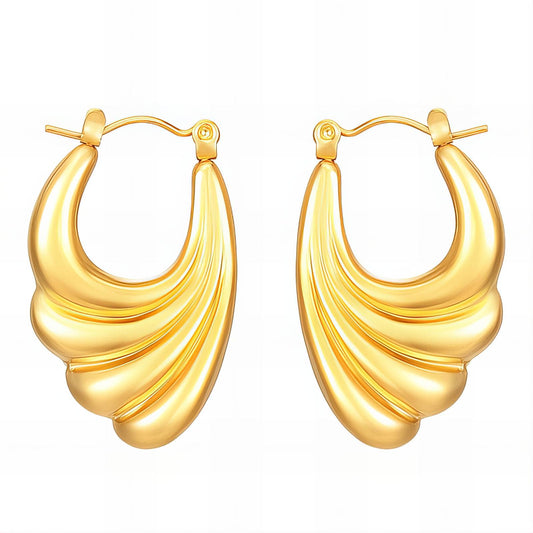 18K gold plated Stainless steel earrings