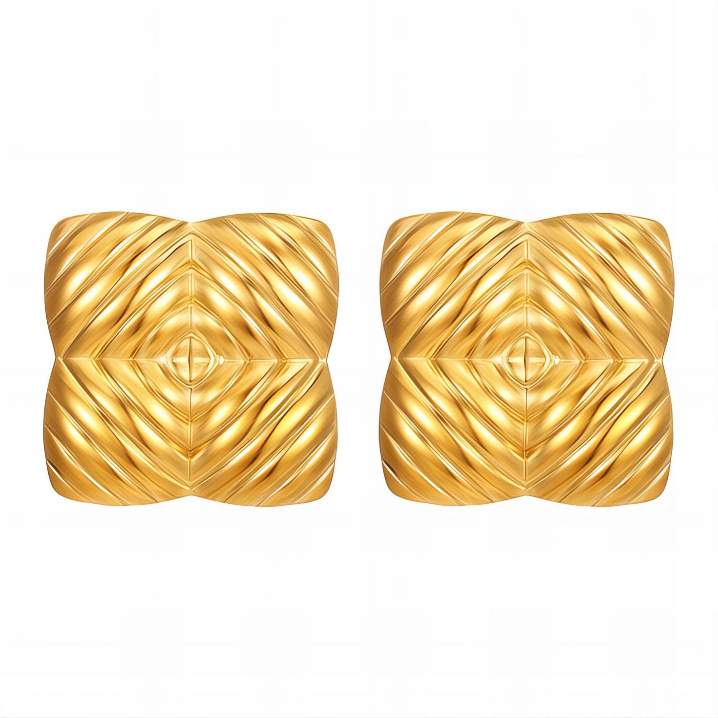 18K gold plated Stainless steel earrings